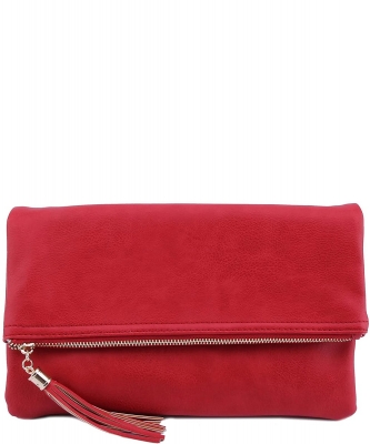 Fashion Bifold Crossbody Clutch LP048 RED
